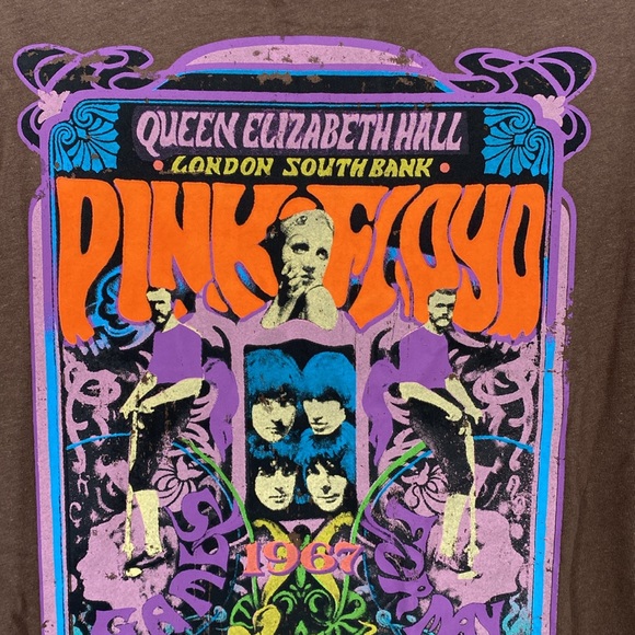 Pink Floyd Licensed Brown Graphic Band Tee - Picture 4 of 7